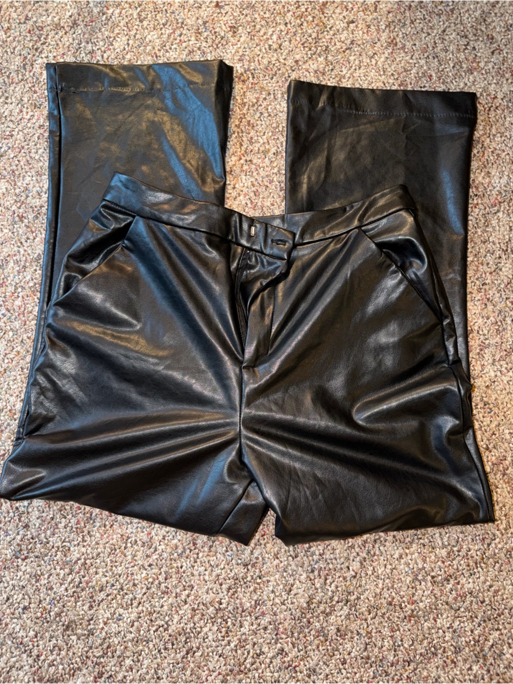 Fashion Nova Black Faux Leather Pants